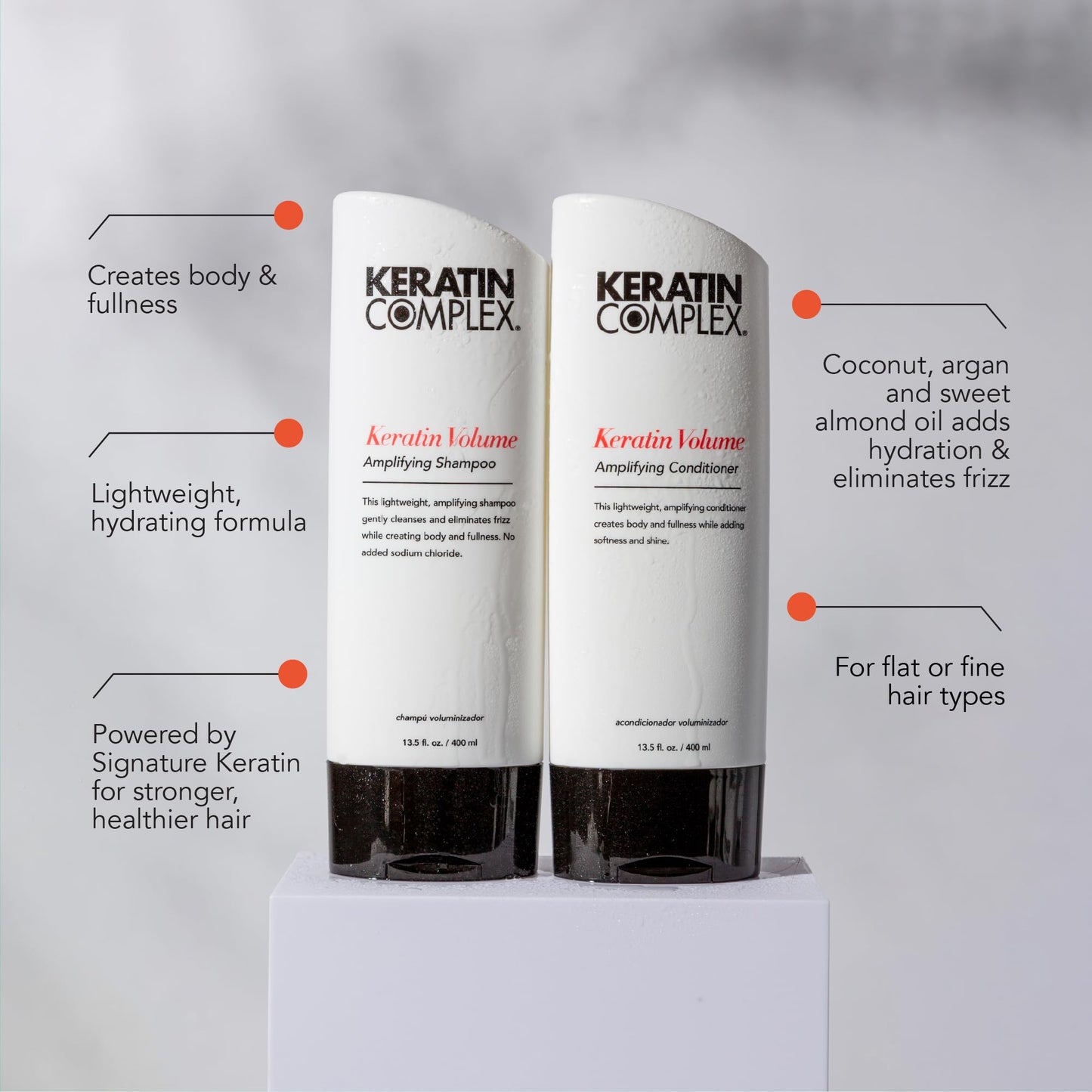 Keratin Complex - Volume Shampoo and Conditioner Duo - 13.5oz Each Beauty & Personal Care Keratin Complex