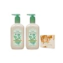 Bath & Body Works Cucumber & Lily 2 Daily Moisturizing Hand Soaps with a Peach Gardenia Sample Soap Beauty & Personal Care Bath & Body Works