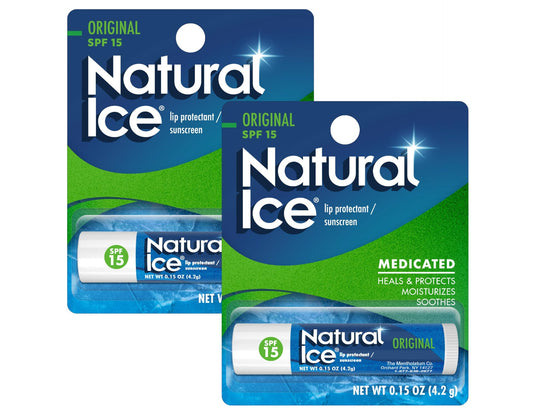 Mentholatum Natural Ice Lip Balm Original SPF 15 1 Each ( Pack of 2) Beauty and Personal Care Mentholatum