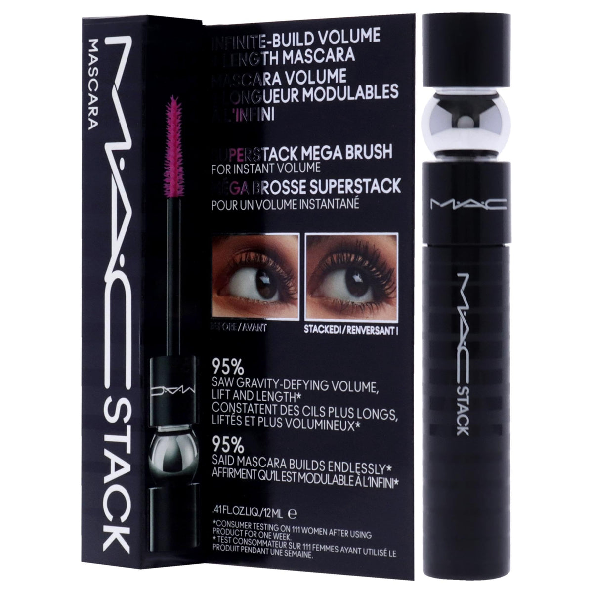 MAC MAC Stack Mascara Superstack Macro Brush Mascara Women 0.41 oz Beauty & Personal Care MAC