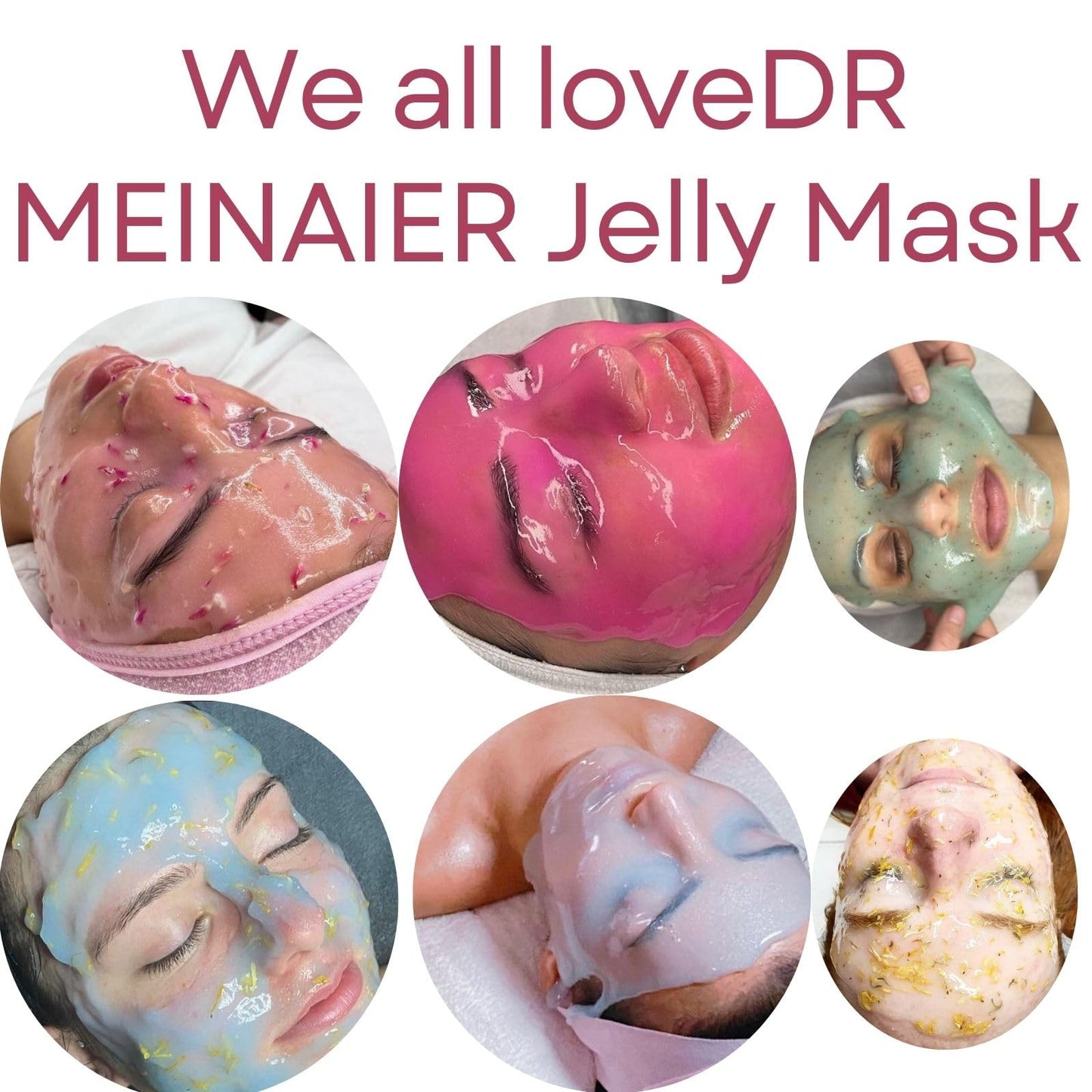 DR MEINAIER Jelly Masks for Facials Professional - Collagen Face Mask Jelly Powder - Jelly Face Mask Peel Off - Professional Face Mask Powder Beauty & Personal Care DR MEINAIER