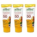 Alba Botanica Hawaiian, Island Vibe Sunscreen SPF 50, Water-Resistant (80 Minutes), 3 fl oz (Pack of 3) Beauty & Personal Care Alba Botanica
