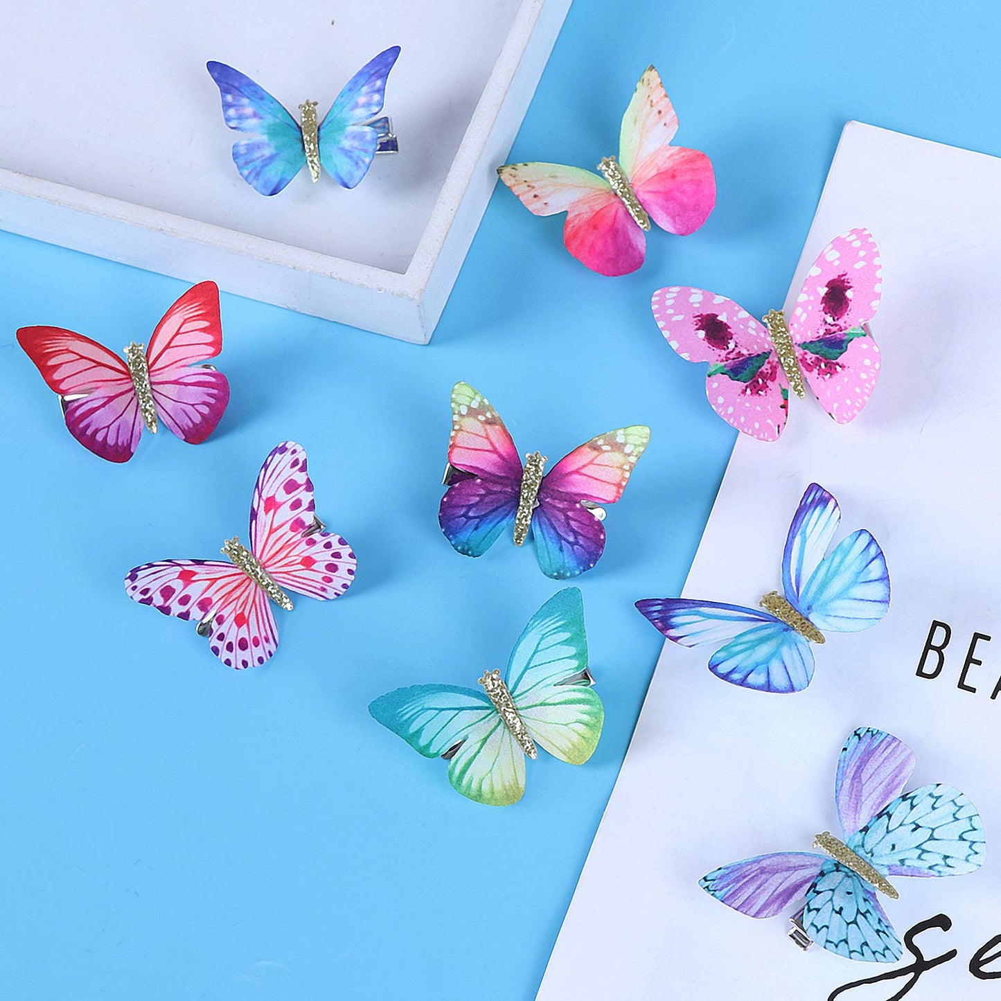 LOCOLO 18Pcs Hair Clips Butterfly Hair Clips Butterfly Snap Clips Barrettes for Toddlers Baby Girl and Women Beauty & Personal Care LOCOLO