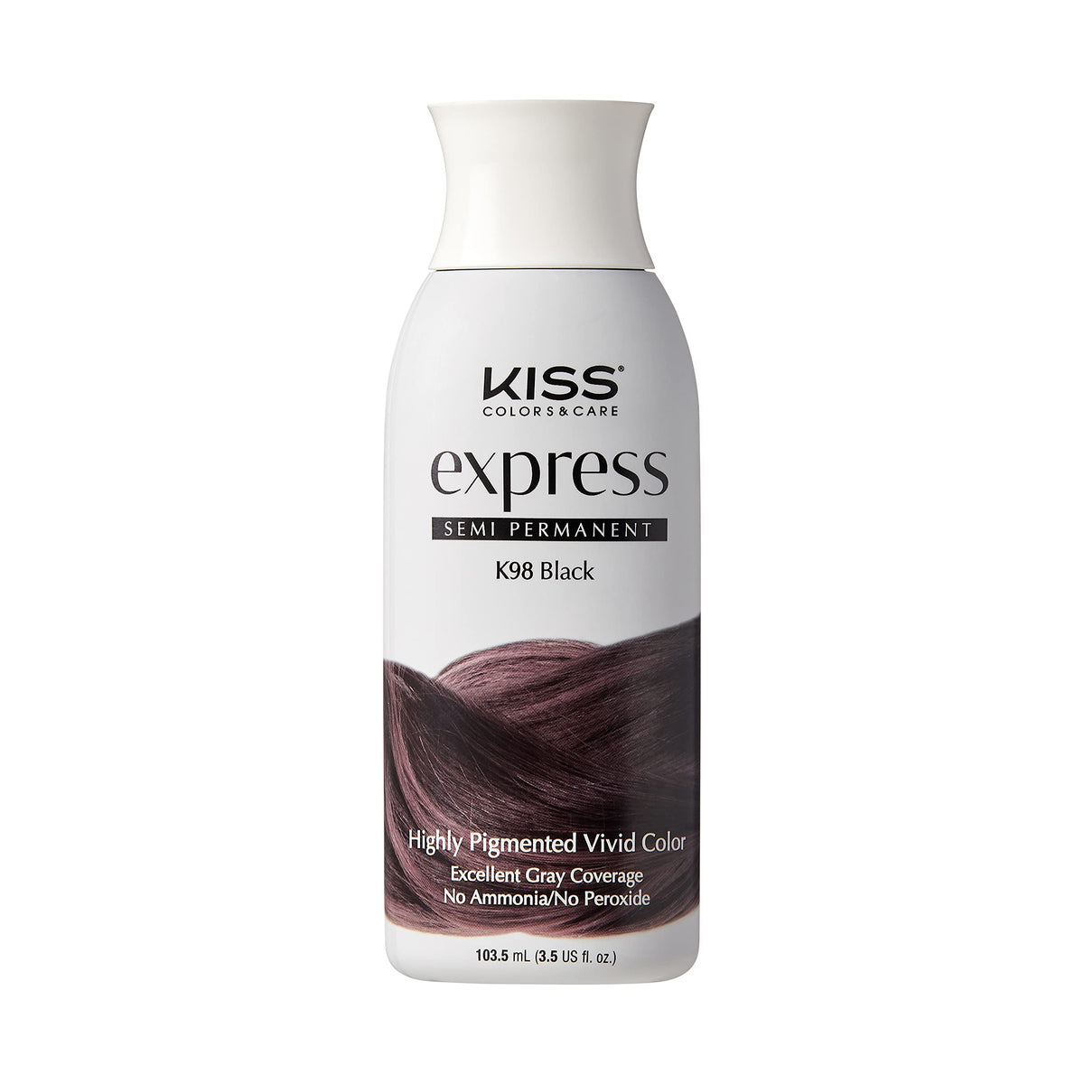 Kiss Express Color Semi Permanent K98 Black 3.5 oz Beauty & Personal Care KISS