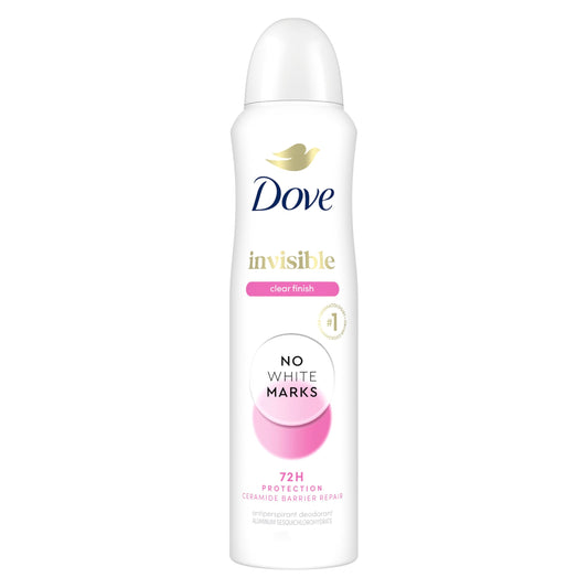 Dove Advanced Care Clear Finish Antiperspirant Dry Spray for Women, 72H Sweat & Odor Protection, Pro-Ceramide Technology, No White Marks, Alcohol Beauty and Personal Care Dove