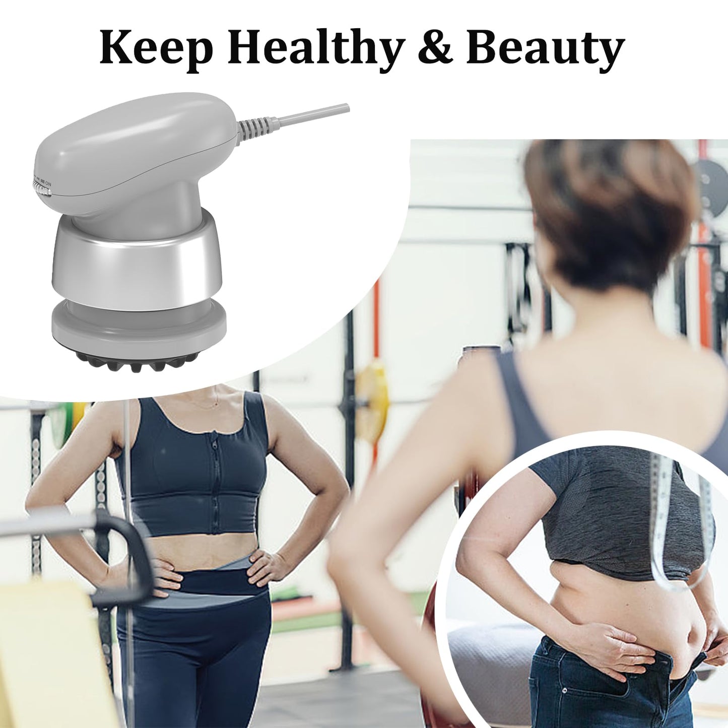 Body Sculpting Machine, Corded Anti Cellulite Massage Tool, Deep Tissue Lymphatic Drainage Handheld Full Body Massage Relaxing SPA Cellulite Oil Beauty and Personal Care ARRTOP