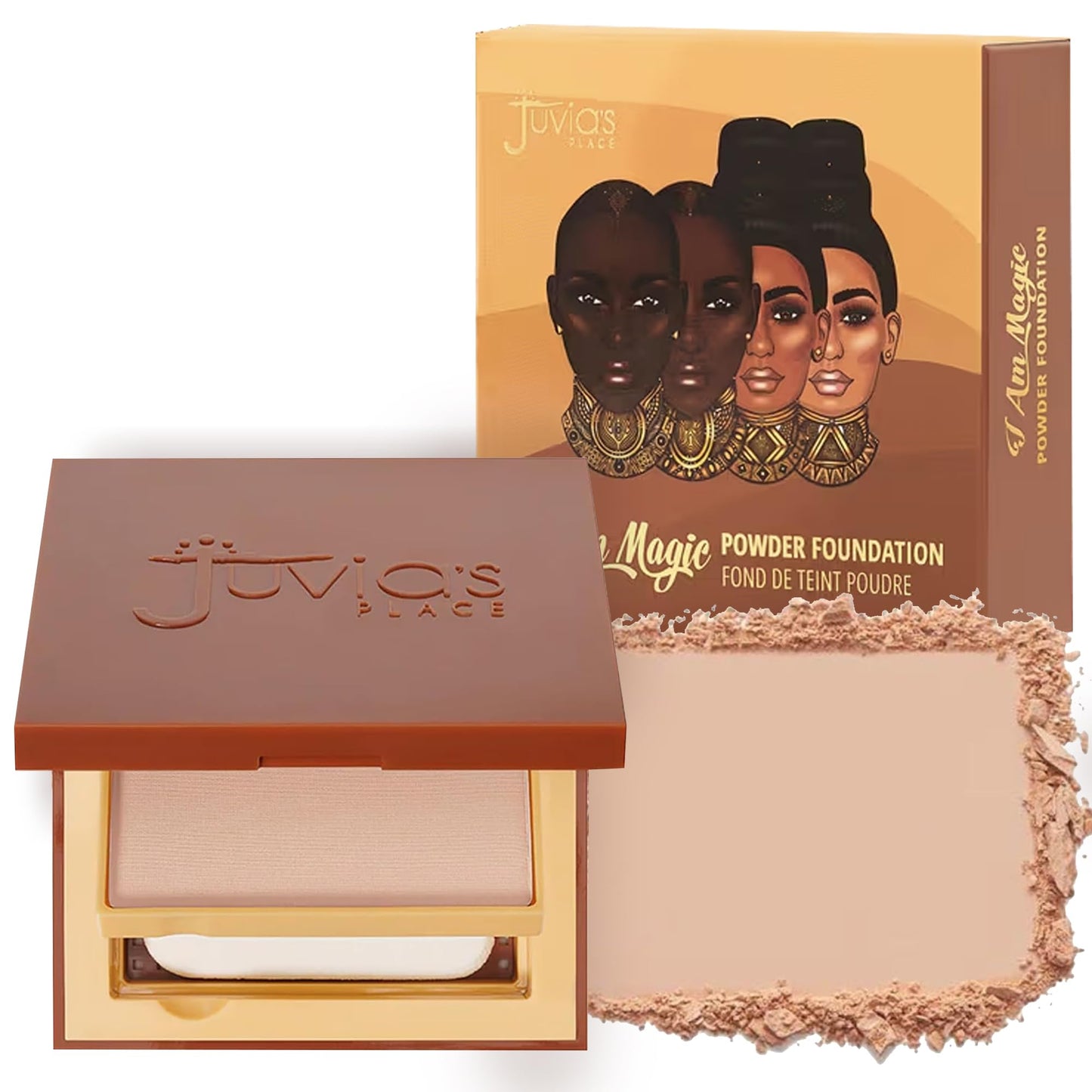 Juvia's Place I Am Magic Powder Foundation - L2 Catania - Buildable-Coverage Mattifying Pressed Powder for Pore Vanished Skin - Lightweight Matte Base Beauty & Personal Care Juvia's Place