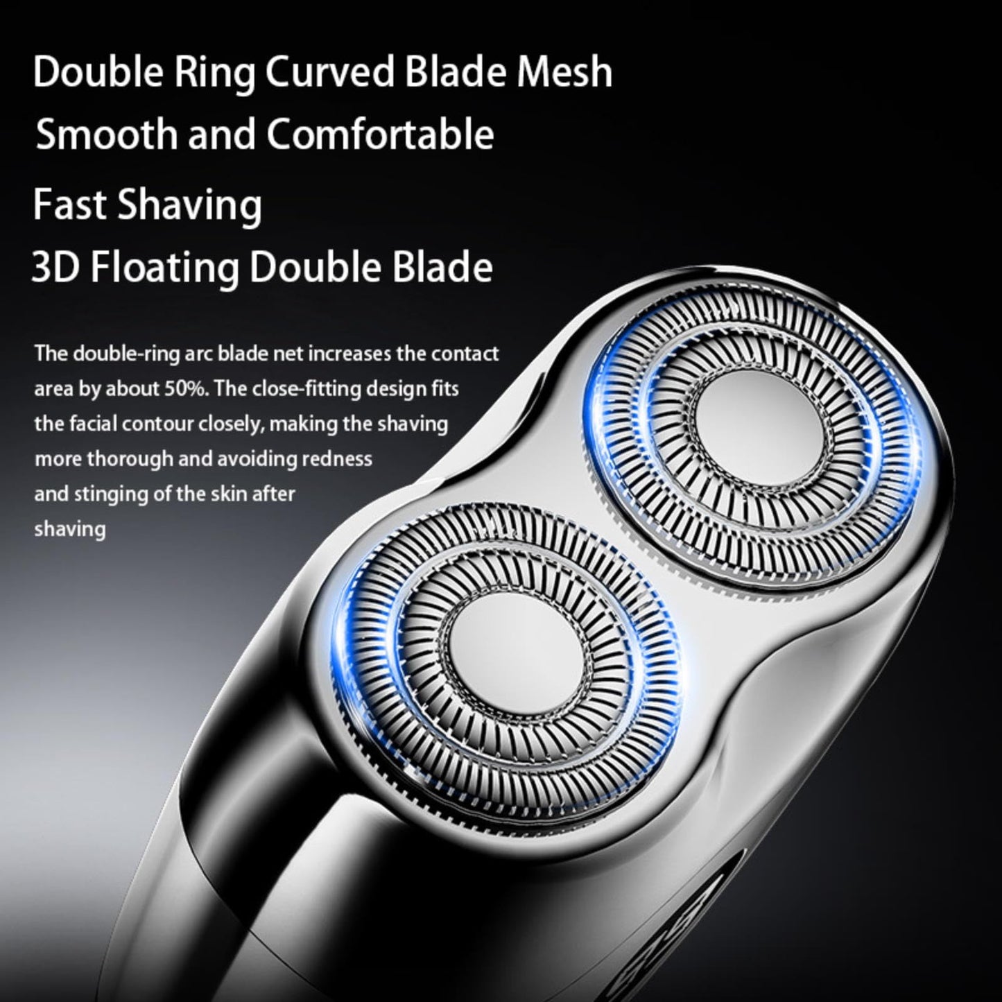 Electric Mini Shaver Pockets Razor Trimmer for Men, Portable Wet and Dry Cordless Rechargeable Shaver, Waterproof IPX7, Suitable for Travel, Car Beauty and Personal Care Xingyuei