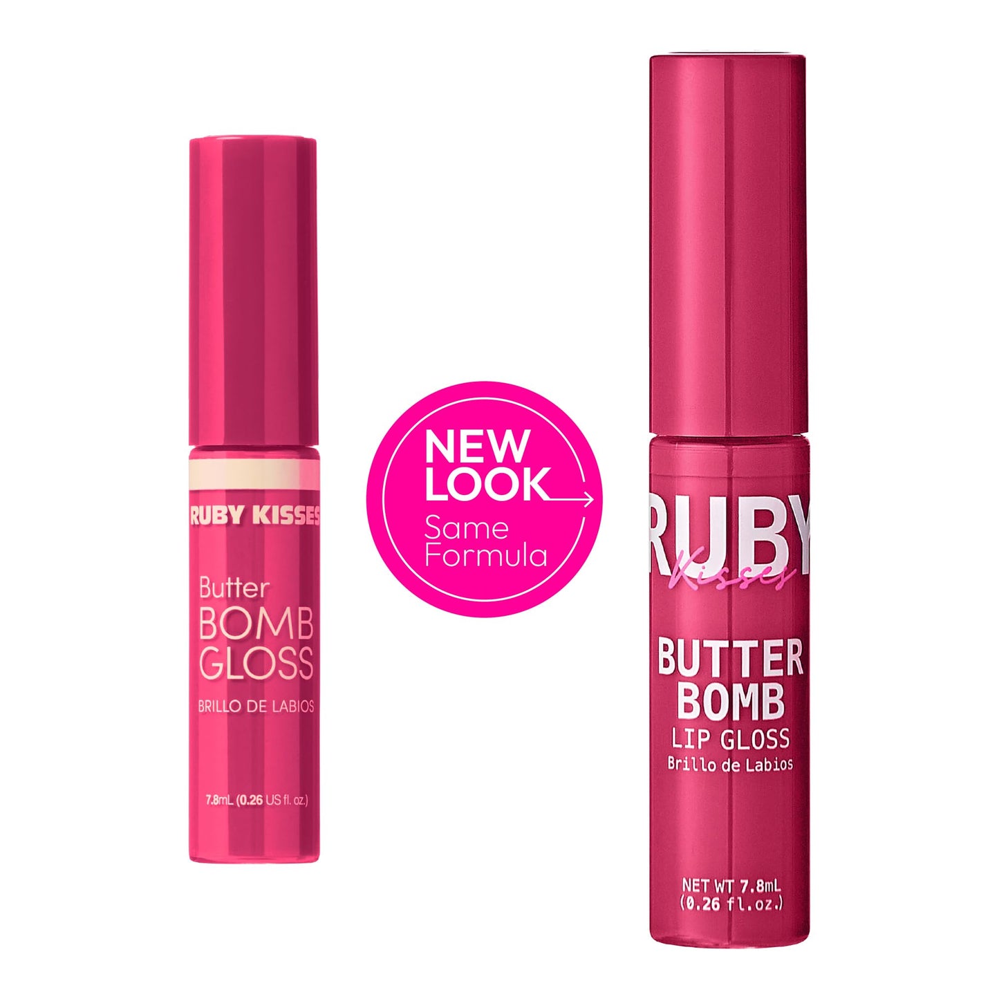 Ruby Kisses Butter Bomb Lip Gloss, High-Shine Non-Sticky Hydrating Plumping Beauty & Personal Care Ruby Kisses