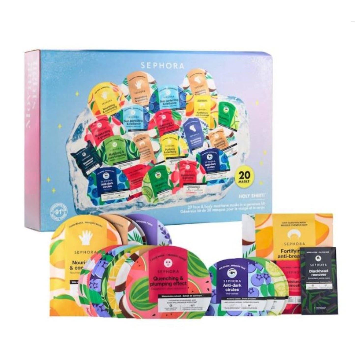 SEPHORA Favorites Limited Edition Holy Sheet! Mask Set - 20 Face & Body Must-Have Masks Beauty & Personal Care SEPHORA