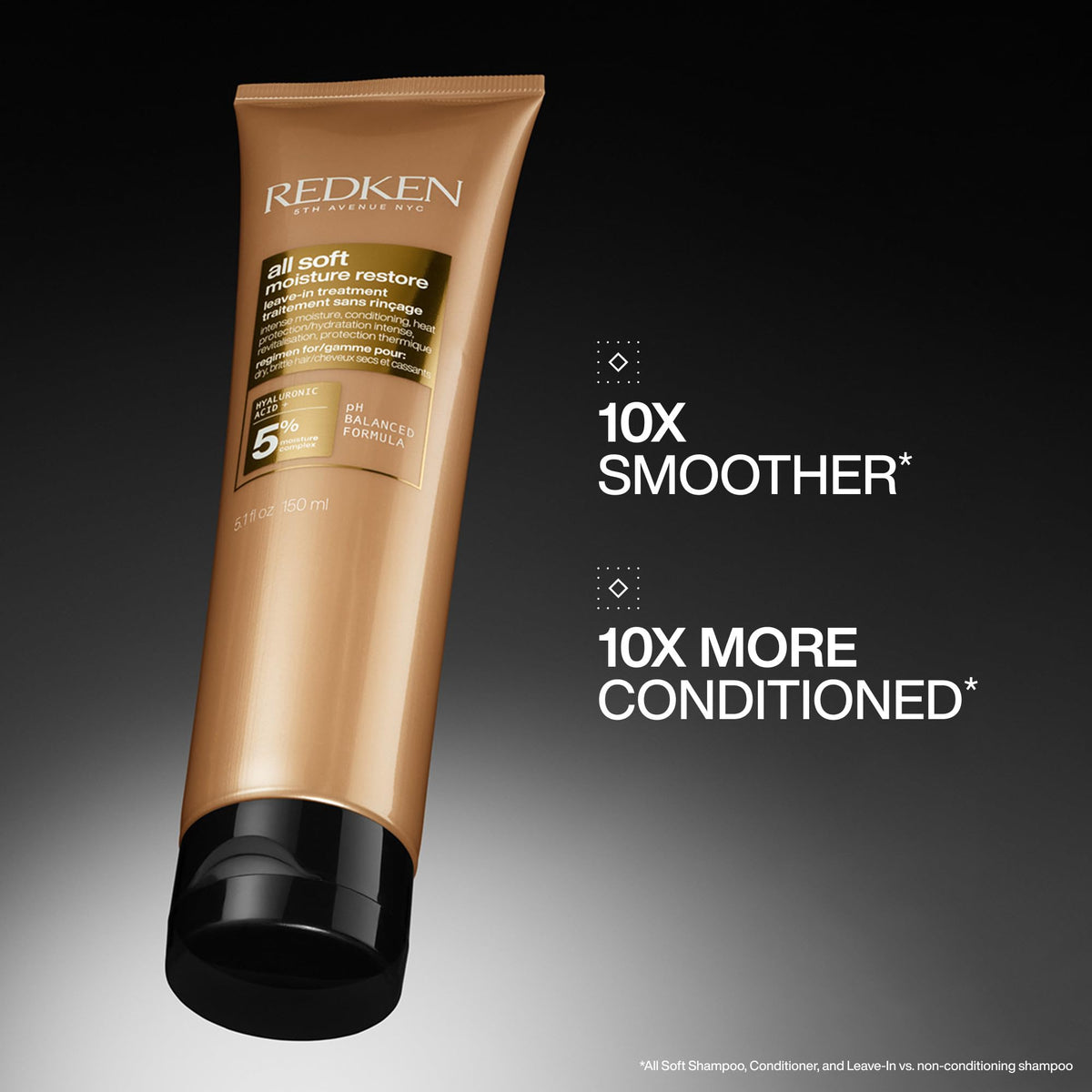 Redken All Soft Moisture Restore Leave-In - For Dry Hair, 1.0 Fl Oz