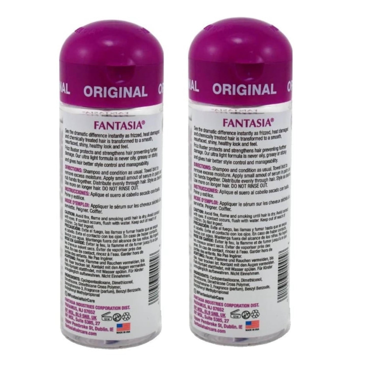 Fantasia Serum Frizz Buster 6 Ounce (177ml) (2 Pack) Beauty & Personal Care Fantasia