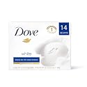 Dove Beauty Bar Gentle Cleanser for Softer and Smoother Skin with 1/4 Moisturizing Cream White More Moisturizing than Bar Soap 3.75 oz 14 Bars Beauty & Personal Care Dove