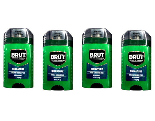 Brut Deodorant 24 Hour Protection Original Scent - 4 Pack Beauty and Personal Care Brut