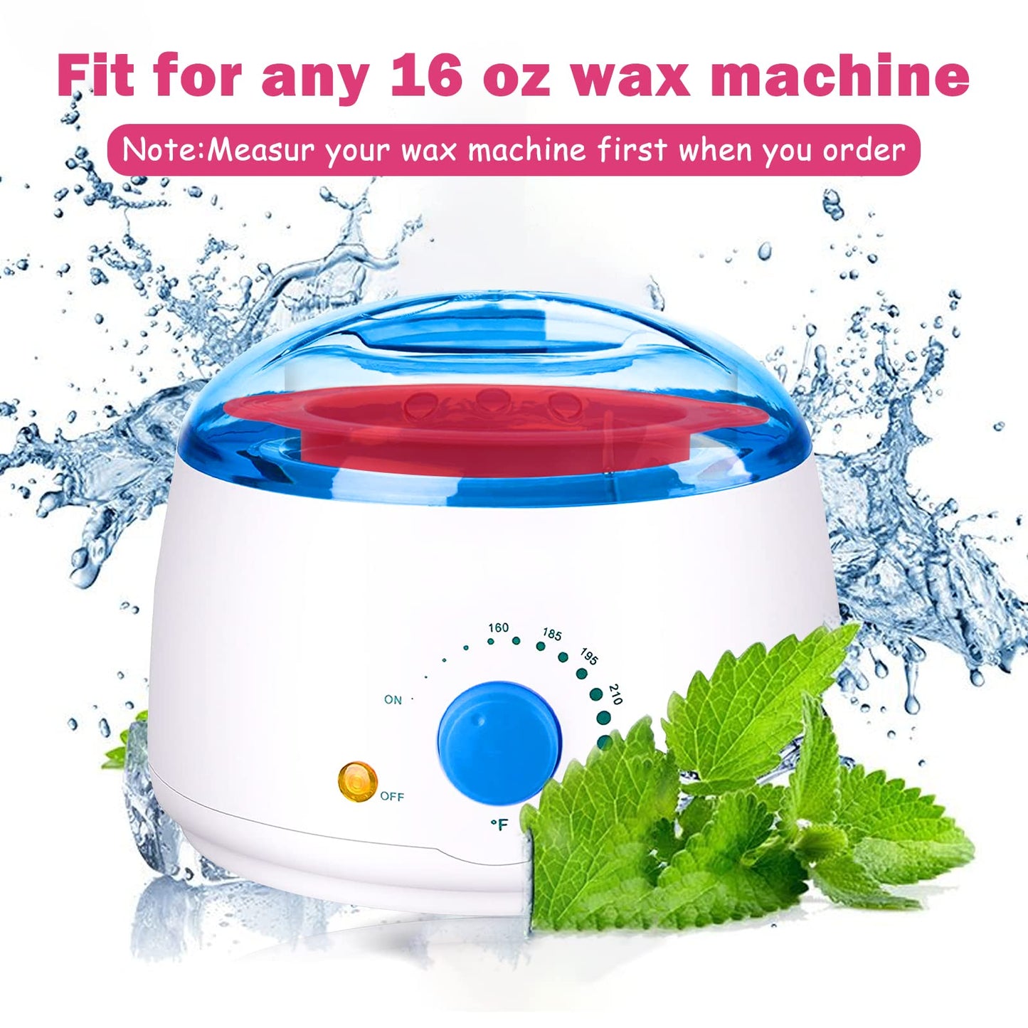 Mity rain 2pcs Silicone Wax Warmer Liner, Non-Stick Wax Pot Silicone Bowl Replacement, Reuse Wax Melt Warmer Liner With 2pcs Silicone Spatulas Beauty and Personal Care Mity rain