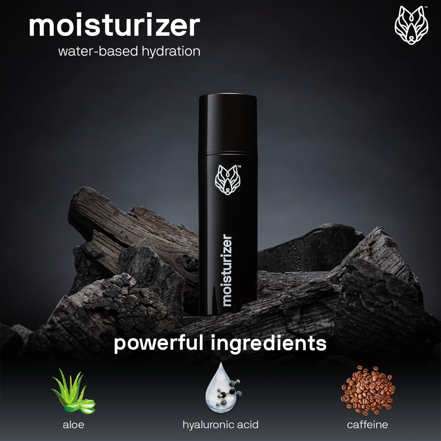 Black Wolf - Men’s Face Moisturizing Gel- 1.7 Fl Oz- Hyaluronic Acid and Aloe Vera Hydrate Your Skin and Leave It Feeling Smoother- Great for Oily Beauty & Personal Care Black Wolf