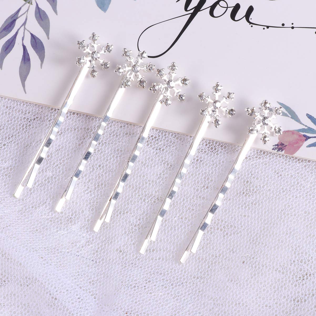Beaupretty 6 Pieces Rhinestones Snowflake Hair Clips Winter Snowflake Hairpins Snowflake Bobby Pins Wedding Hair Clips Barrettes Christmas Hair Beauty & Personal Care Beaupretty