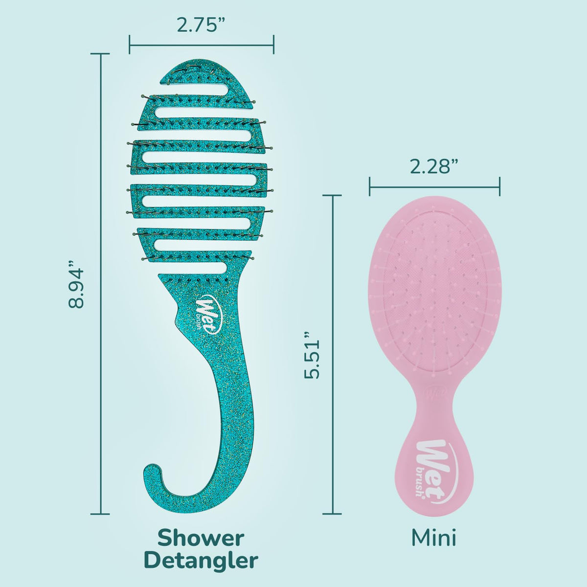 Wet Brush Shower Hair Brush Detangler - Exclusive Ultra-soft IntelliFlex Bristles - Minimizes Pain And Protects Against Split Ends & Breakage - Comb Beauty & Personal Care Wet Brush