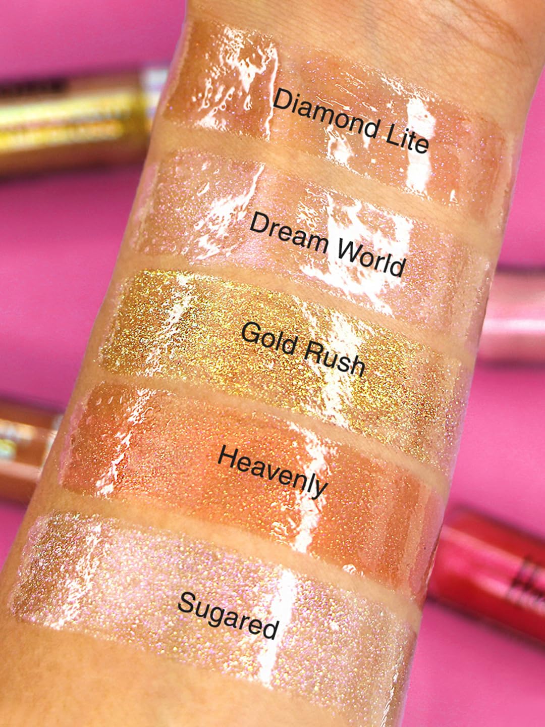L.A. COLORS Holographic Iridescent Lipgloss, Diamond Lite CLG423 Beauty & Personal Care L.A. COLORS