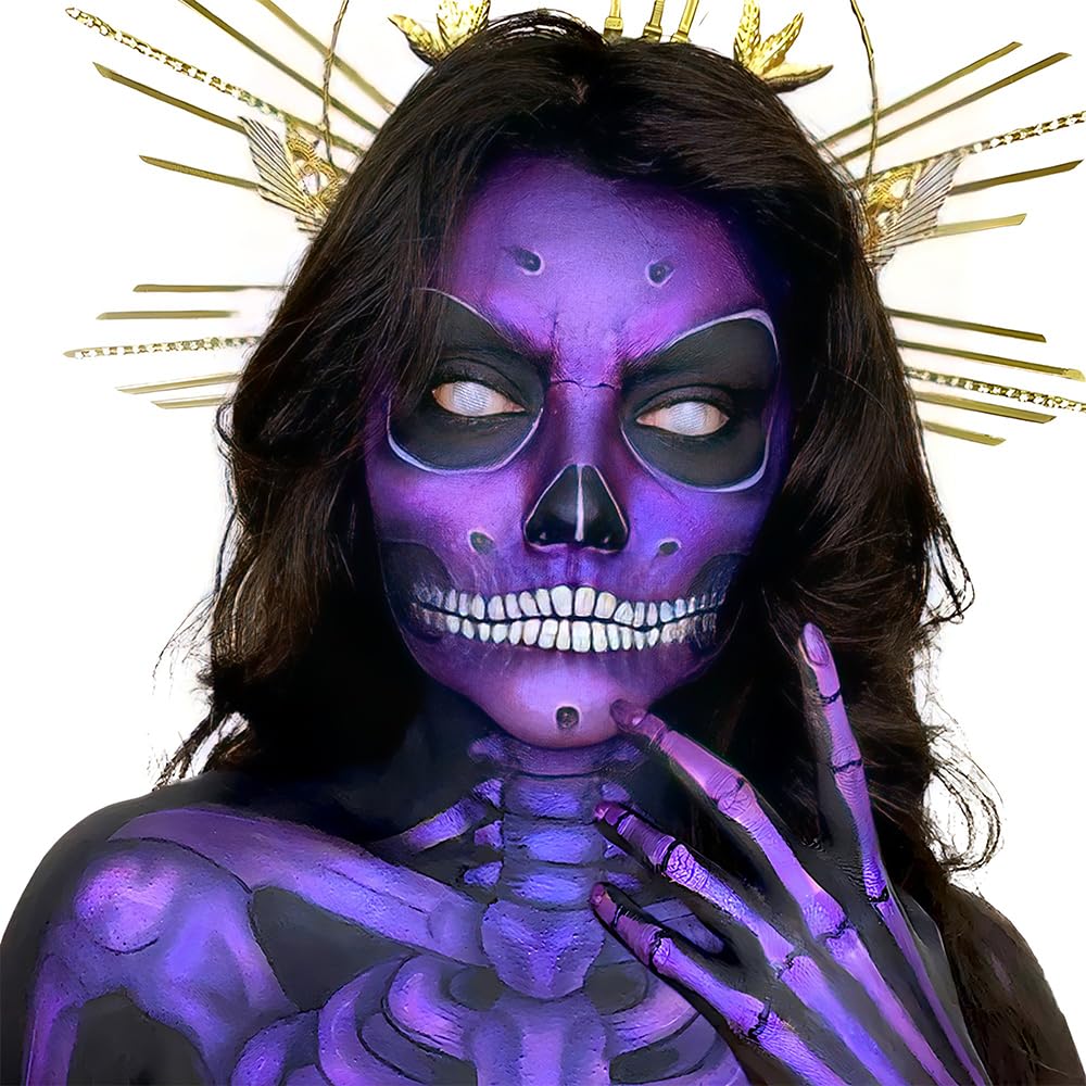 Body Paint for Halloween - 3.38 oz. (1 Pc.) - Vibrant & Easy-to-Apply Costume Makeup, Perfect for Props and Parties, Purple Beauty & Personal Care Amscan