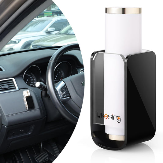 Likesing Car Chapstick Holder, Acrylic Black Car Chap Upright Lip Balm Holder, Work Computer Side Lipstick Organizer Case Accessories Mount for Women Beauty and Personal Care Likesing