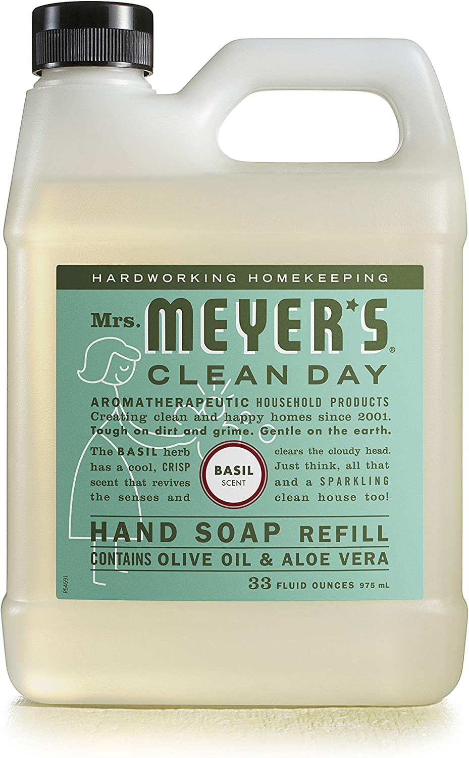 Mrs. MEYER'S CLEAN DAY Liquid Hand Soap Refill Scent Variety Pack (Lemon Verbena + Lavender + Basil) Beauty & Personal Care Mrs. MEYER'S