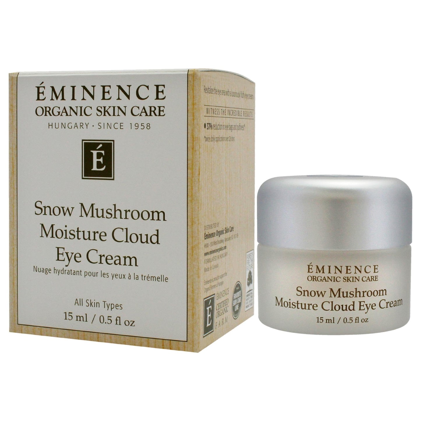 Eminence Organic Snow Mushroom Moisture Cloud Eye Cream 0.5 Fl Oz (Pack of 1) Beauty & Personal Care Eminence