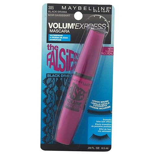 Maybelline New York The Falsies Volum' Express Waterproof Mascara, Black Drama 385, 0.28 Fluid Ounce Beauty & Personal Care MAYBELLINE