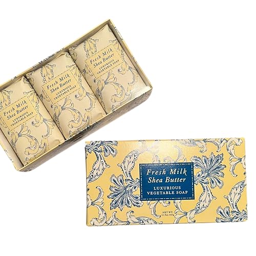 Greenwich Bay - Botanical Shea Butter Bar Gift Set - Fresh Milk Shea Butter, Yellow Beauty & Personal Care Greenwich Bay Trading Company