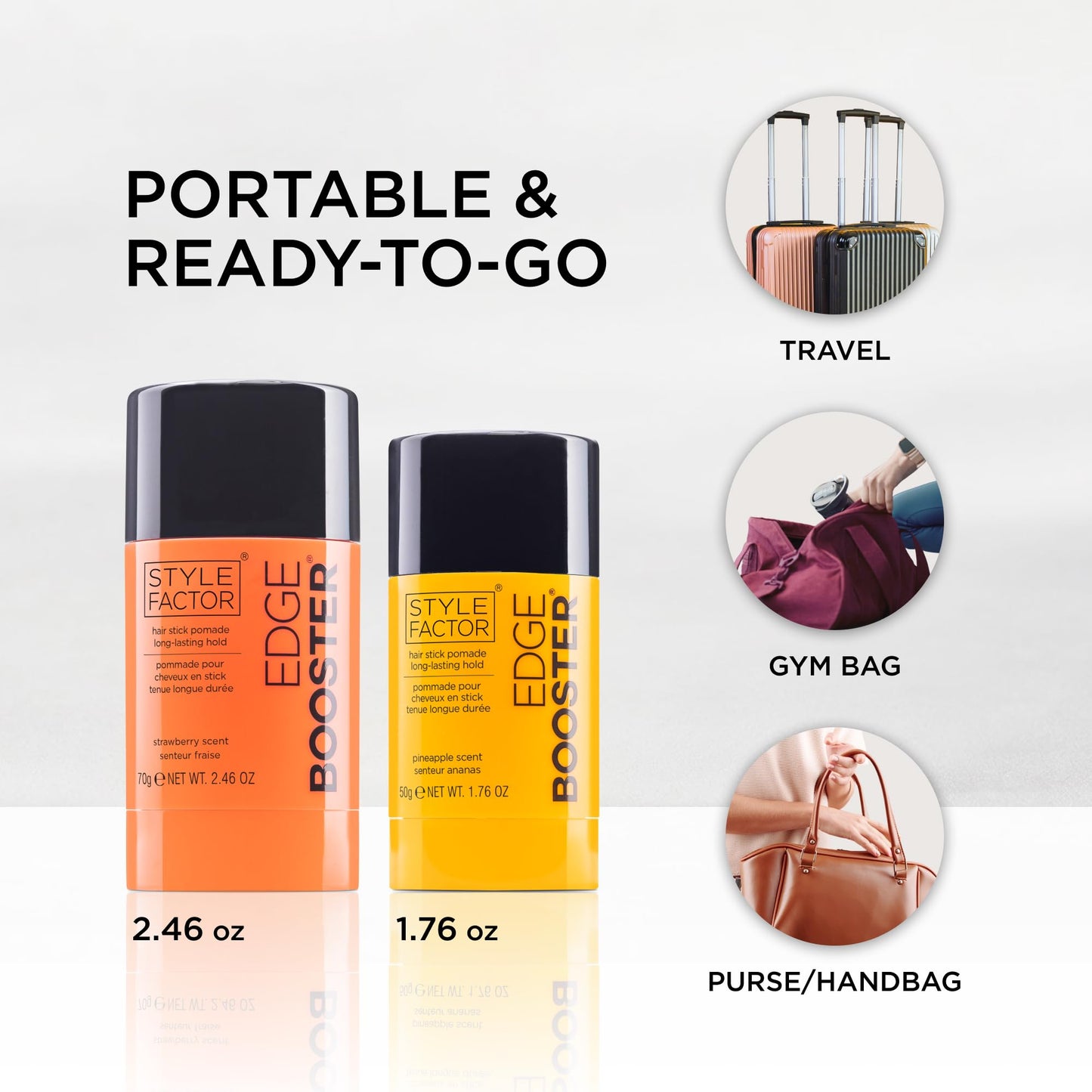 Style Factor EDGE BOOSTER Hair Wax Stick Pomade with Beeswax | Strong Hold Slick Stick for Flyaways, Edges & Baby Hair for Sleek Buns & Ponytails | Beauty & Personal Care Style Factor
