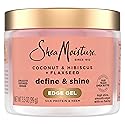 Shea Moisture Define & Shine Edge Gel + Flaxseed Coconut & Hibiscus Holds and Controls Edges All Day Infused With Glycerin, Coconut Oil and an Beauty & Personal Care SheaMoisture