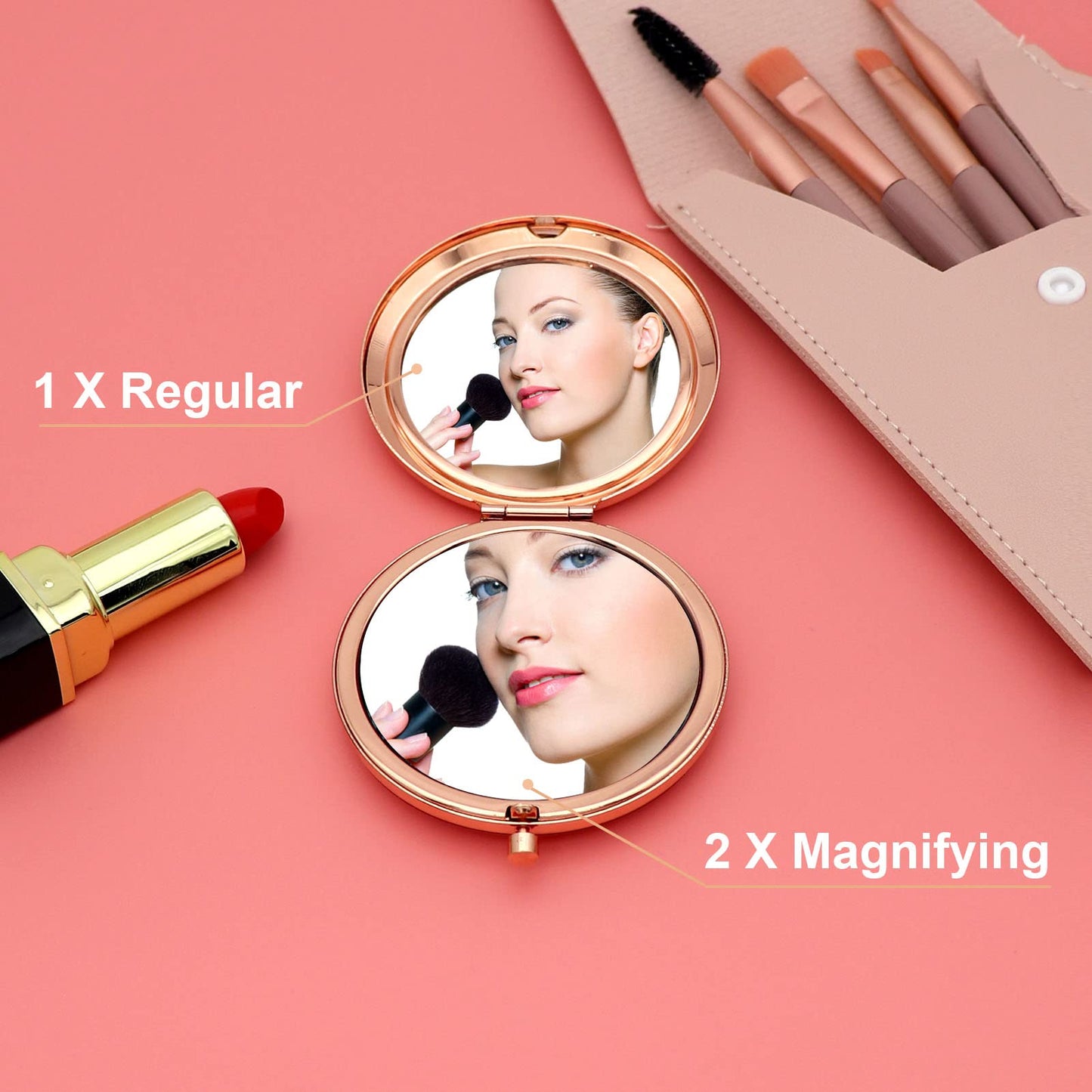 Teaching Assistant Gift for Women Appreciation Compact Makeup Mirror Teacher's Aide Gifts for Coworker Graduation Teacher's Day End of Term Present Beauty & Personal Care Gevody