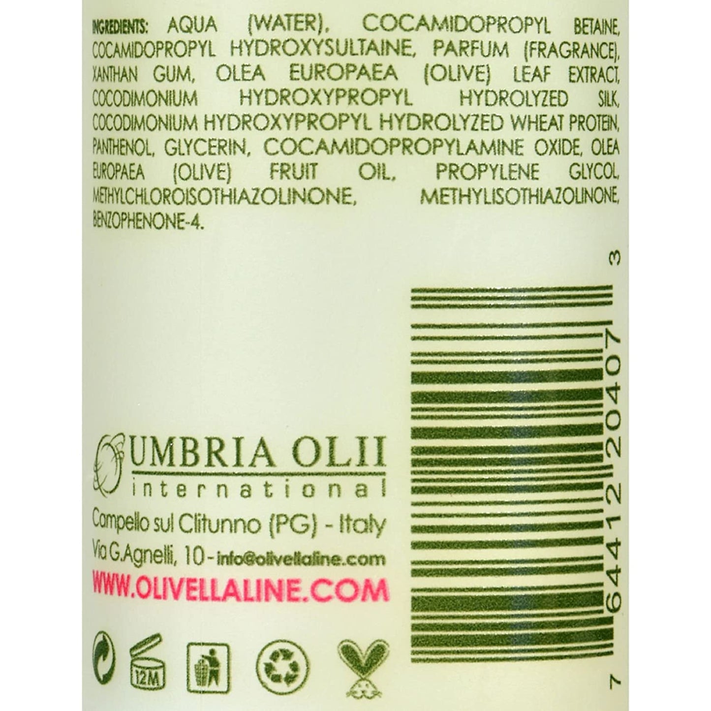 Olivella Olive Shampoo and Conditioner Set (8.45 Fluid Ounces) Beauty & Personal Care Olivella
