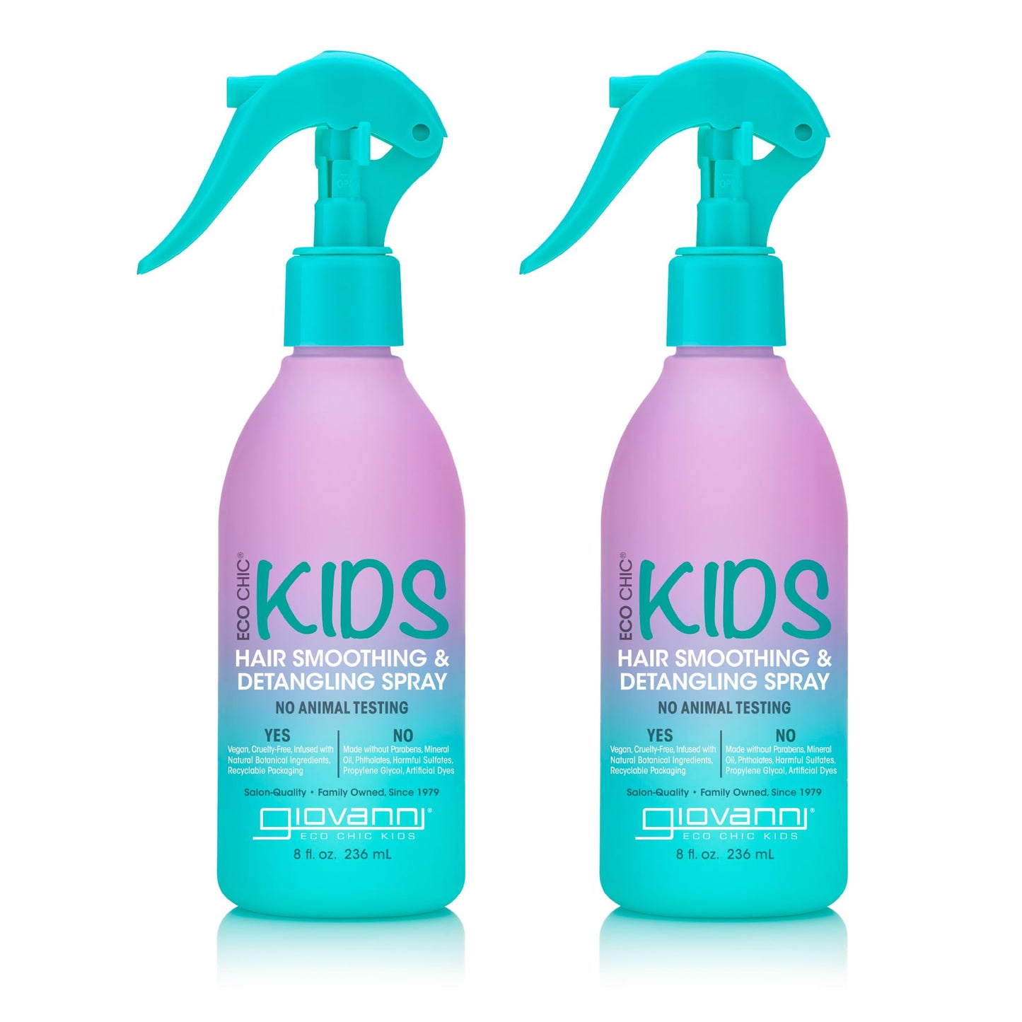 Eco Chic KIDs Hair Smoothing & Detangling Spray - Detangler Spray For Kids, Kids Detangler Spray, Hair Detangler Spray For Kids, Salon Quality Beauty & Personal Care GIOVANNI