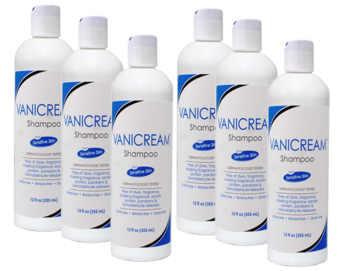 Vanicream Shampoo 12 oz (Pack of 6) Beauty & Personal Care Free & Clear