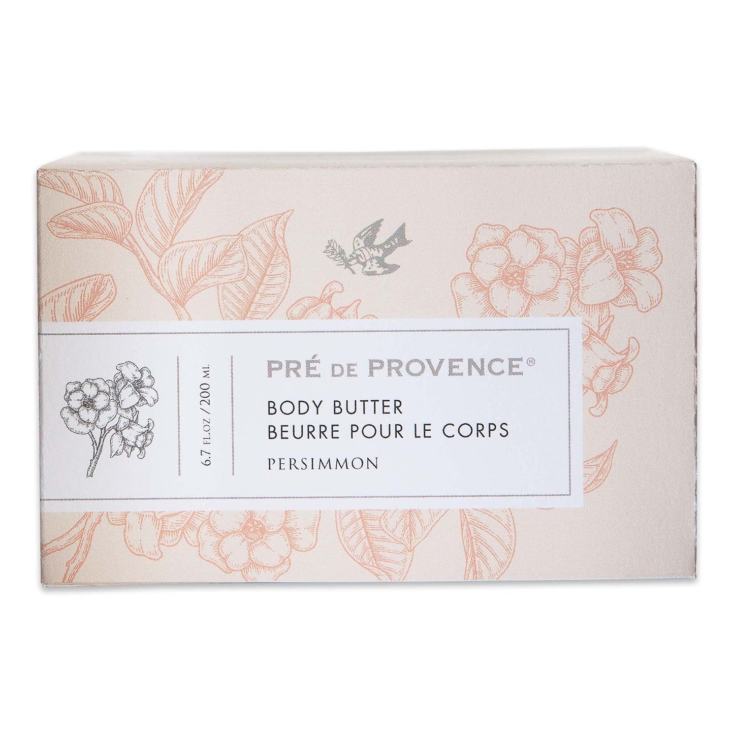 Pre de Provence Collection Shea Butter Enriched Body Butter Soothing & Hydrating Emollient Cream Body Moisturizer for Women, 6.7 Fl Oz, Persimmon Beauty & Personal Care Pre de Provence