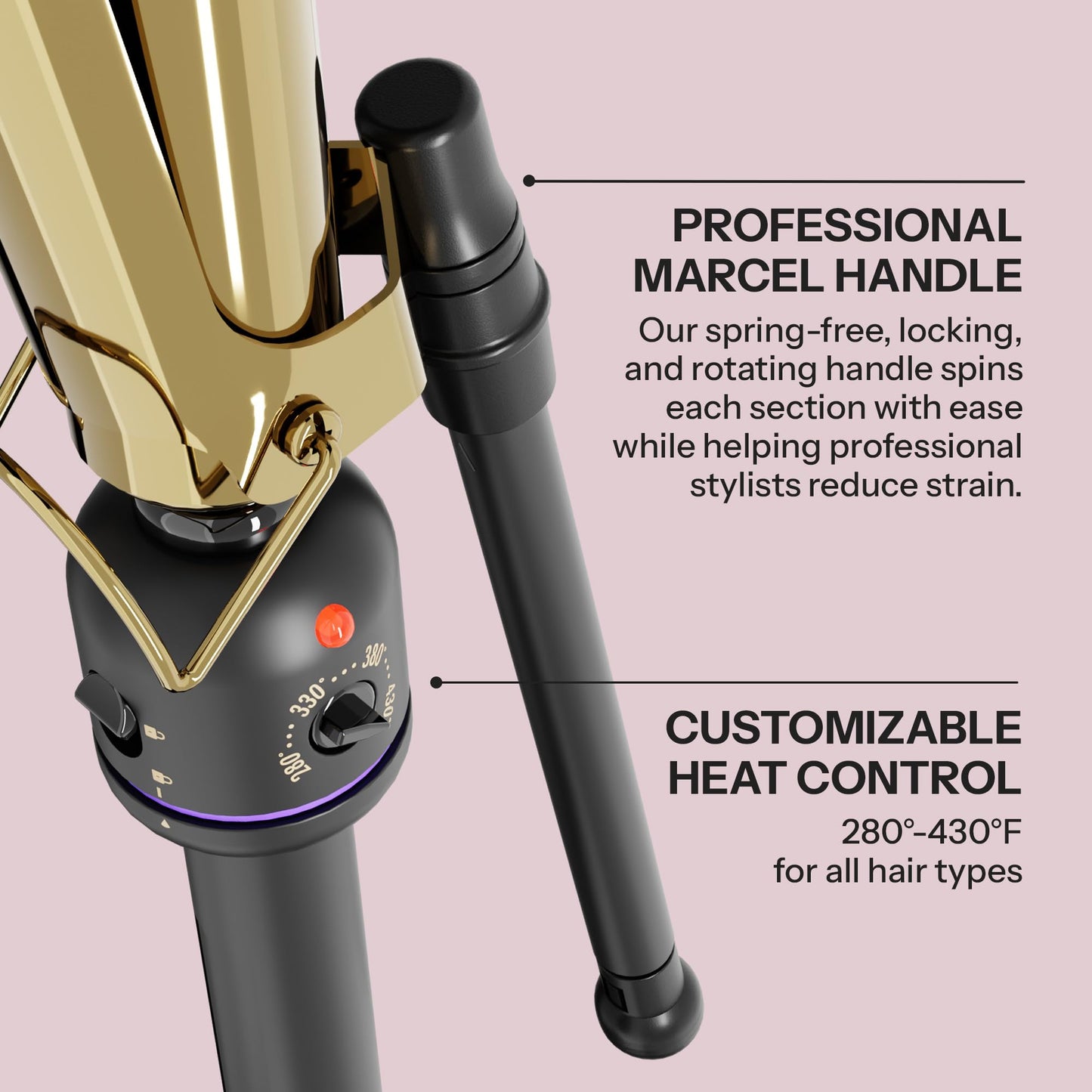 Hot Tools Pro Artist 24K Gold Marcel Iron | Long Lasting Curls, Waves (5/8 in) Beauty & Personal Care HOT TOOLS