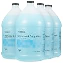 McKesson Body Wash and Shampoo [4 Count] - 1 Gallon Bulk Refill Full Body Wash with Aloe, Summer Rain Scent - Sensitive Skin & Hair 2?in?1 Beauty & Personal Care McKesson