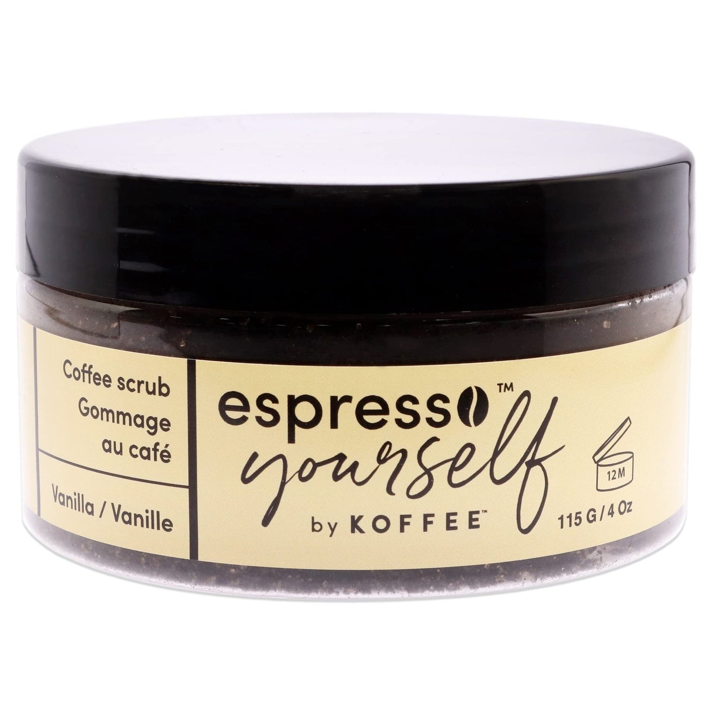 Koffee Beauty Vanilla Coffee Scrub - Exfoliating Body And Face Scrub - Polish And Smooth Skin With Ease - Invigorate Senses With Vanilla Fragrance Beauty & Personal Care Koffee Beauty