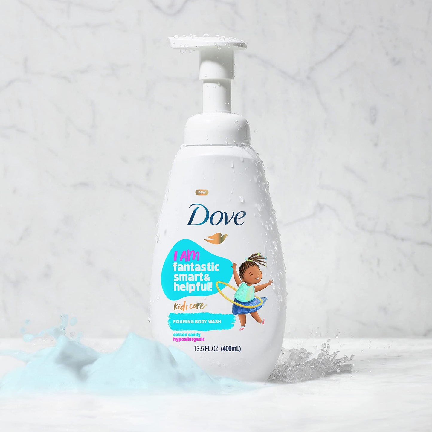 Dove Kids Care Foaming Body Wash For Kids Cotton Candy Hypoallergenic Skin Care 13.5 oz Beauty & Personal Care Dove