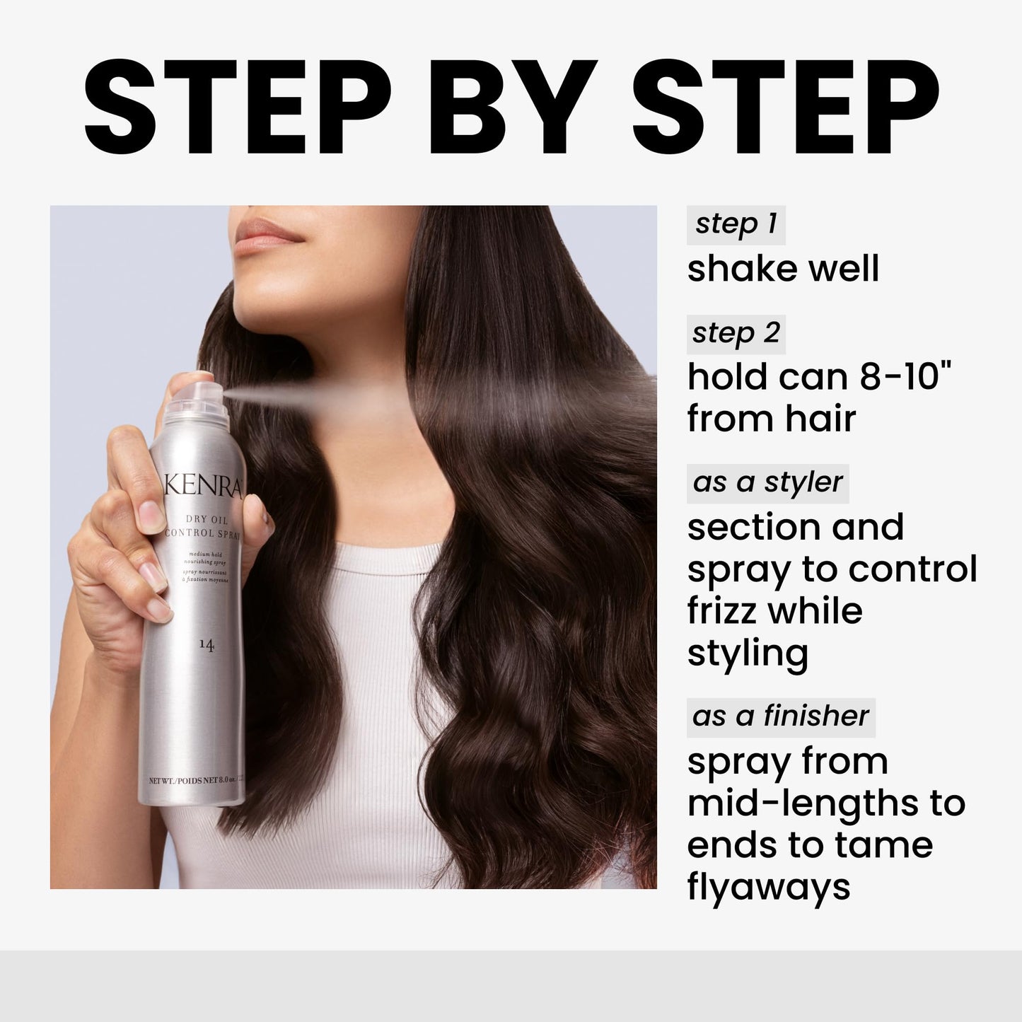 Kenra Professional Dry Oil Control Spray 14 | Medium Hold | Nourishing Spray | Frizz Control Hairspray | All Hair Types | 8 oz Beauty & Personal Care Kenra