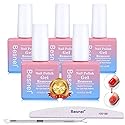 Gel Nail Polish Remover 5 Pack Professional Gel Polish Remover Non-Irritating Quick Easy,Nail Polish Gel Remover Tools Kit Nail File Cuticle Pusher Beauty & Personal Care BESNEL