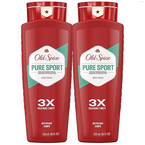 Old Spice Refreshing Body Wash for Men, High Endurance, 3X Defense, 24/7 Shower Fresh with Long Lasting Scent, Pure Sport Scent, 24 oz (Pack of 2) Beauty & Personal Care Old Spice