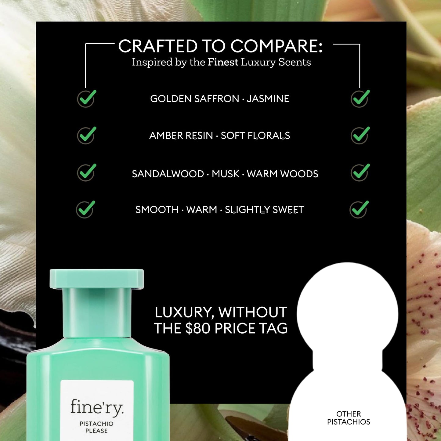 Fine'ry Pistachio Please Hair + Body Fragrance Fine Mist Spray | Warm Gourmand, Vanilla Scent with Roasted Almond & Sweet Pistachio, Vegan Beauty & Personal Care Fine'ry