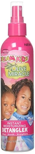 African Pride Dream Kids Olive Miracle Instant Moisture Detangler, Restores Natural Coils & Curls, Adds Moisture & Controls Frizz, 8 Oz Beauty & Personal Care African Pride
