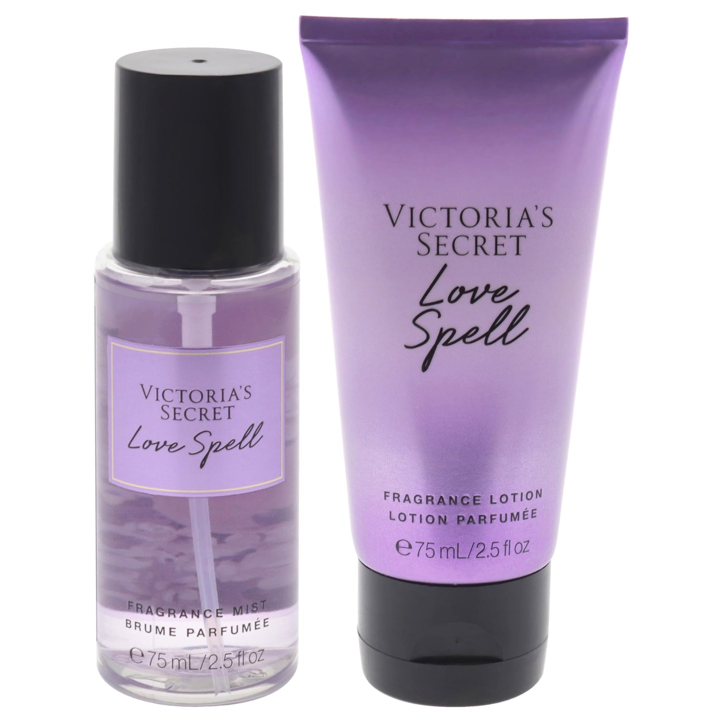 Love Spell Set by Victorias Secret for Women - 2 Pc Mini Gift Set 2.5oz Fragrance Mist, 2.5oz Fragrance Lotion Beauty & Personal Care Victoria's Secret