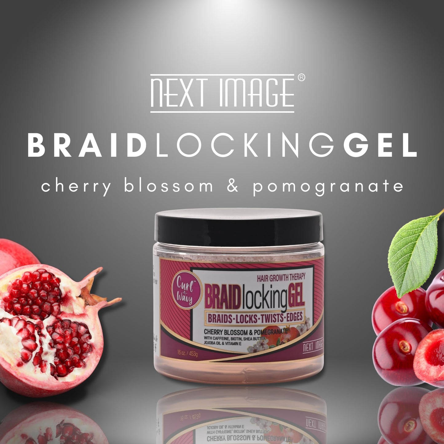 NEXT IMAGE Braid Locking Gel (Cherry Blossom & Pomegranate, 16 oz.) Beauty & Personal Care NEXT IMAGE