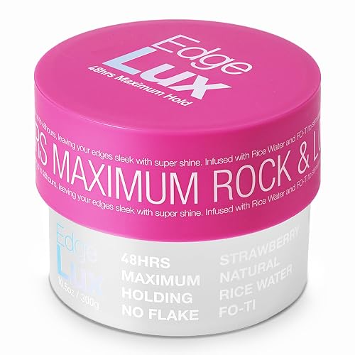 Lux Collection Edge Control Gel for 4C Hair - 48 Hour Maximum Hold Edge Control, Edge Lux with Castor Oil, Keratin & Biotin, Non-Flaking Styling Gel Beauty & Personal Care Lux Collection