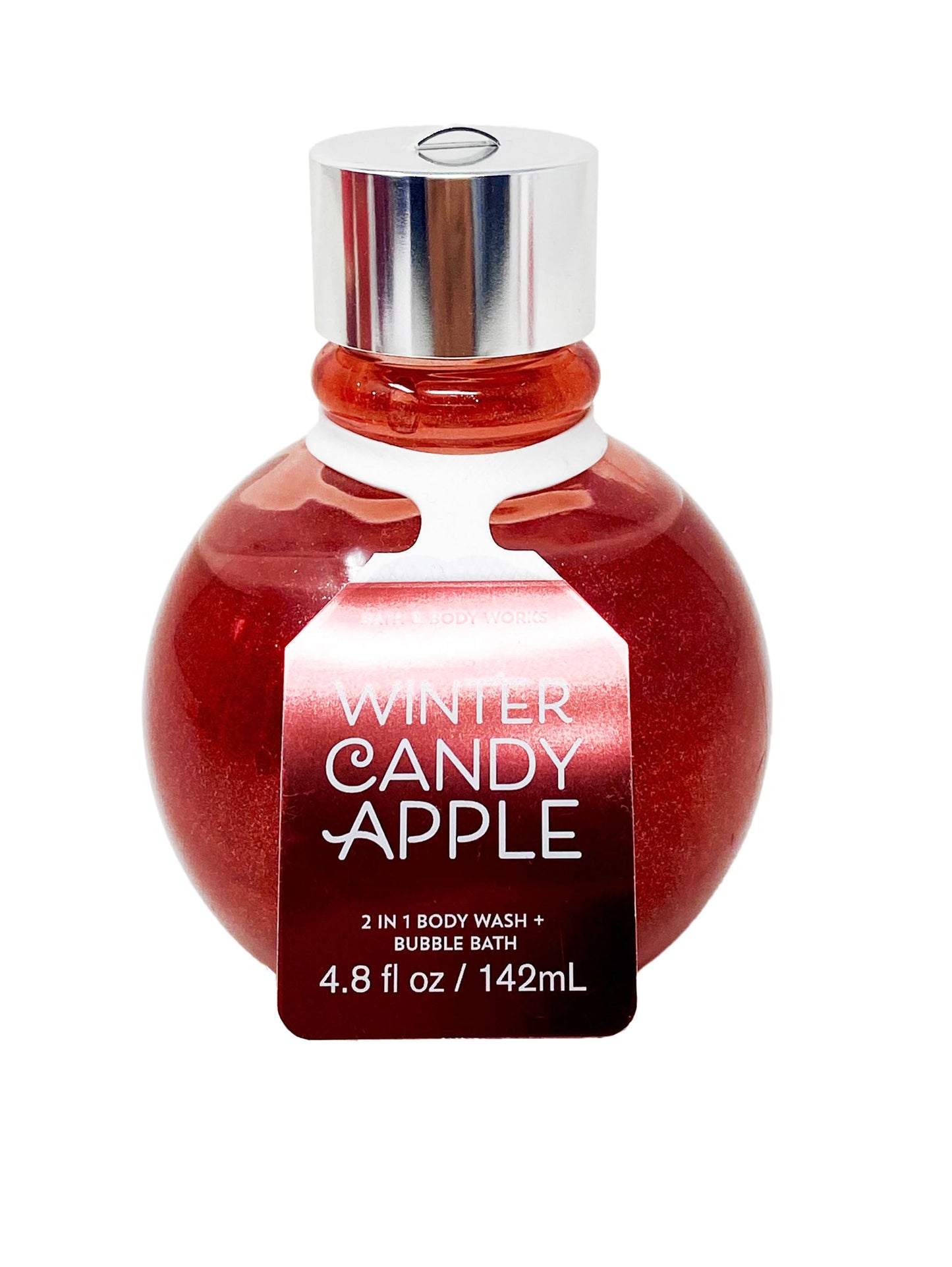 Bath & Body Works Winter Candy Apple - Duo Gift Set - Body Lotion and 2 in 1 Body Wash + Bubble Bath (Ornament) Beauty and Personal Care Bath & Body Works