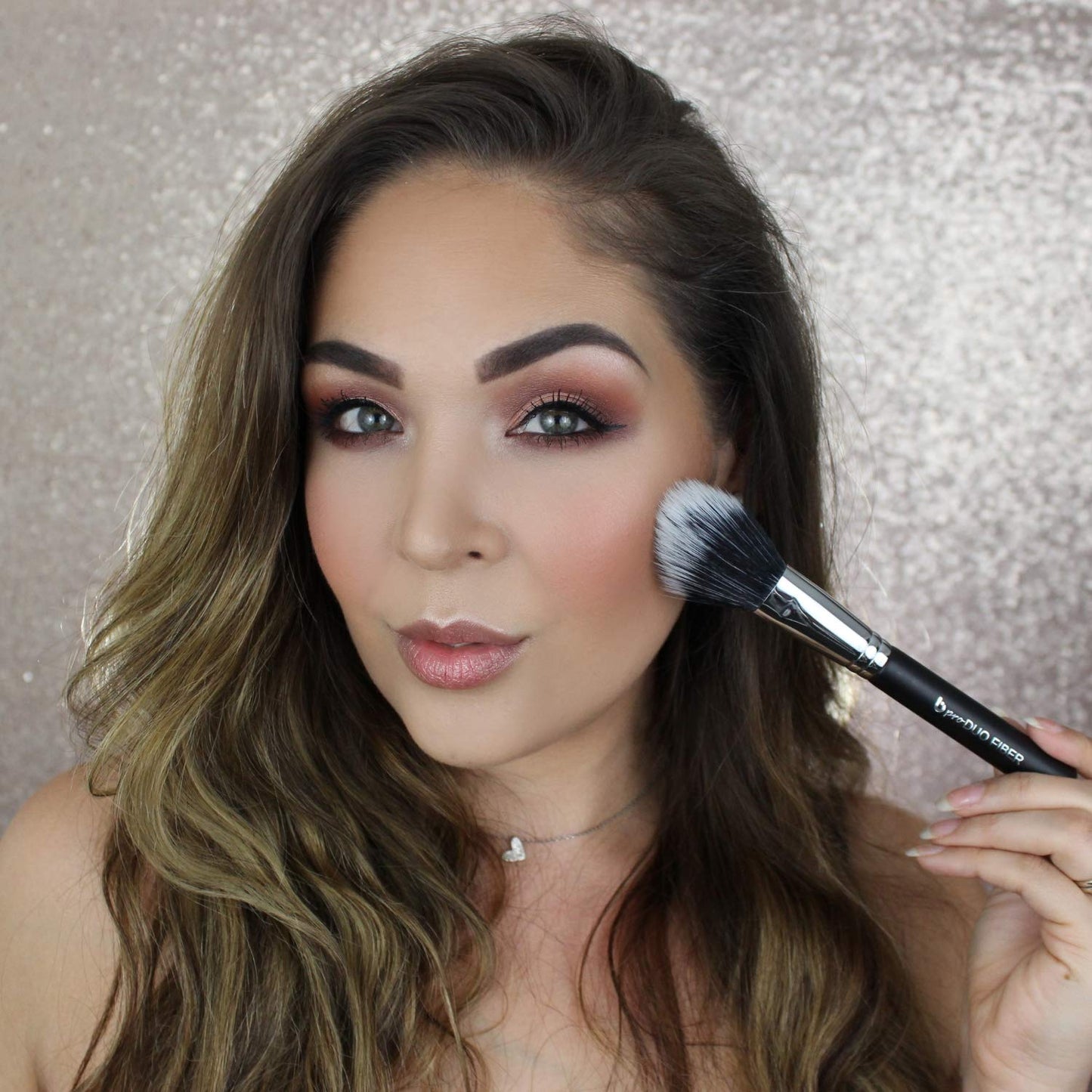 Domed Blush Bronzer Brush - Beauty Junkees Duo Fiber Contour Brush for Contouring, Sculpting, Highlighting, Blending, Buffing with Powder Cream Liquid Beauty & Personal Care Beauty Junkees